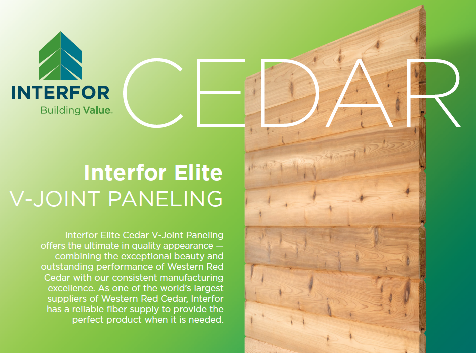 Cedar VJoint Siding